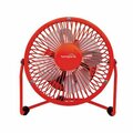 World & Main Hp 4" Red Hi-Veloc Fan CZHV4RDTV